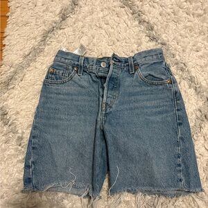 Levi's Light Blue Jean Shorts